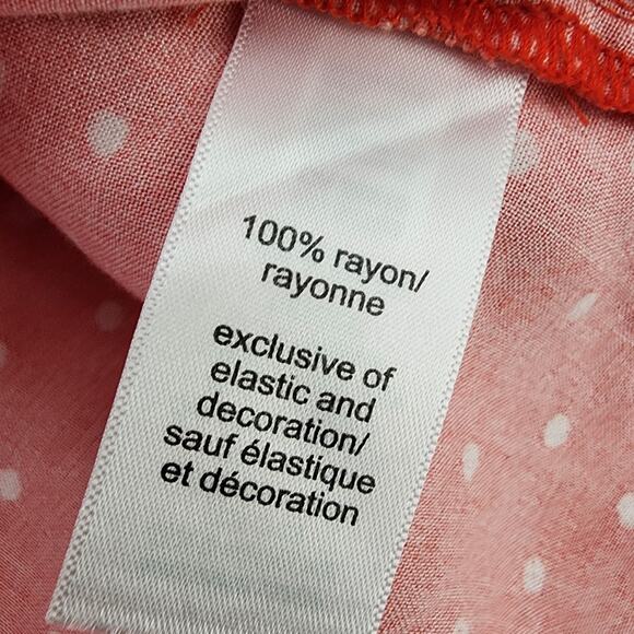 Maurices Womens Polka Dot Off The Shoulder Blouse Crochet Long Sleeve Size XL - Picture 10 of 12